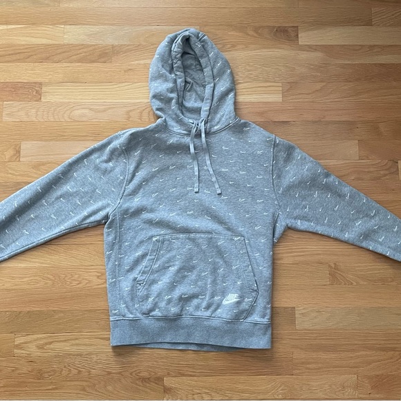 Nike Hooded Sweatshirt, Adult Small, gray - Picture 2 of 5